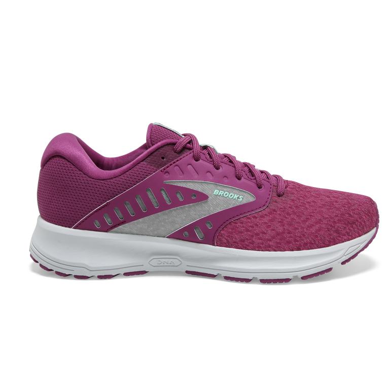 Brooks Range 2 Performance Womens Road Running Shoes - burgundy/Purple/grey/Baton Rouge/Yucca/White